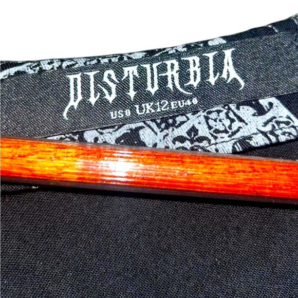 Disturbia Cartomancy Scoop Neck Mini Smock Dress - Picture 6 of 6